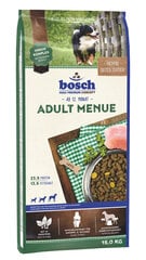 Bosch Petfood Adult Menue (High Premium) 15kg+3kg cena un informācija | Sausā barība suņiem | 220.lv
