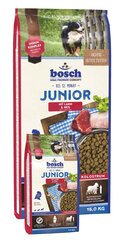 Подарок+ Сухой корм Bosch Junior Lamb & Rice 15 кг+1 kг цена и информация | Сухой корм для собак | 220.lv