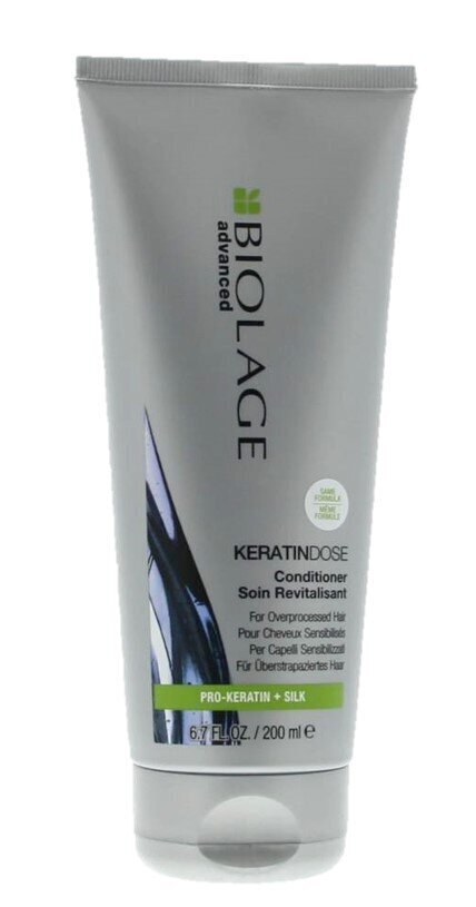 Kondicionieris ar keratīnu Matrix Biolage KeratinDose 200 ml cena un informācija | Matu kondicionieri, balzāmi | 220.lv