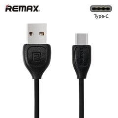 Remax LESU Izturīgs un fleksibls Silikona USB 3.0 uz Type-C Datu un Uzlādes kabelis 1m Melns cena un informācija | Savienotājkabeļi | 220.lv