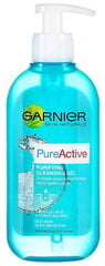 Maiga attīroša sejas želeja Garnier Pure Active, 200 ml цена и информация | Средства для очищения лица | 220.lv