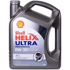 Shell Helix Ultra Professional AV-L 0W-30 motoreļļa 5 l cena un informācija | Shell Auto preces | 220.lv