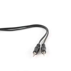 Gembird kabelis 3.5mm - 3.5mm, 2m, melns cena un informācija | Kabeļi un vadi | 220.lv