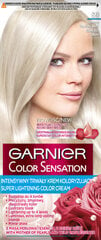 Ilgnoturīga matu krāsa Garnier Color Sensation 110 ml, S9 Silver Ash Blond cena un informācija | Matu krāsas | 220.lv