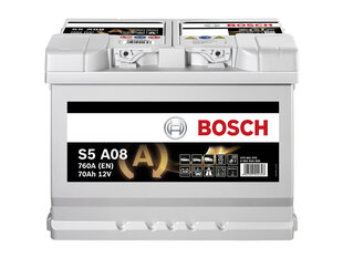 Akumulātors Bosch S5A08 AGM 70AH 760A цена и информация | Аккумуляторы | 220.lv