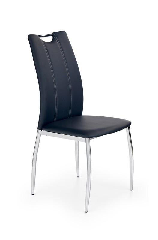4-u krēslu komplekts Halmar K187, melns cena un informācija | Virtuves un ēdamistabas krēsli | 220.lv