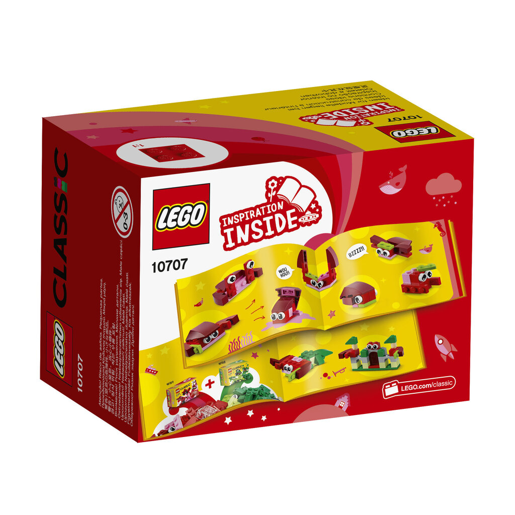 10707 LEGO® CLASSIC Sarkanais radošais komplekts cena un informācija | Konstruktori | 220.lv