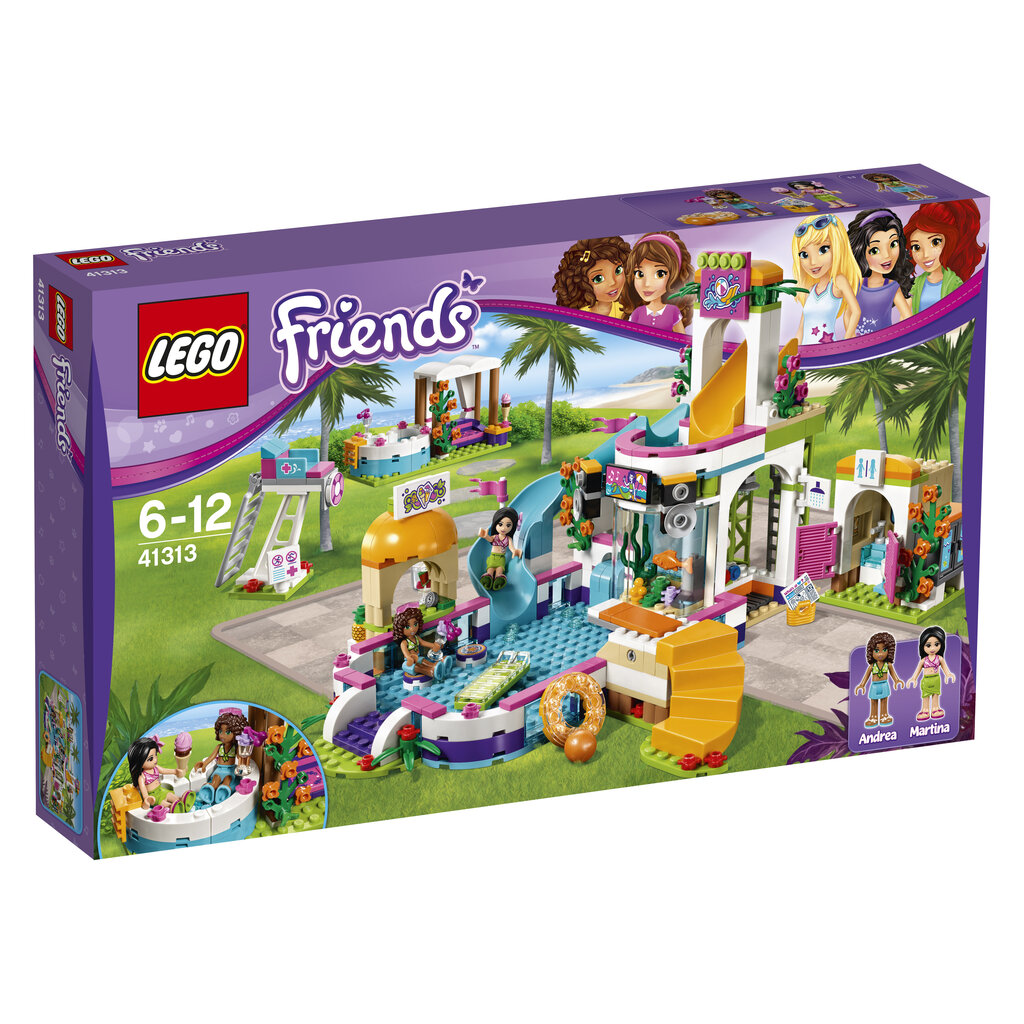 41313 LEGO® FRIENDS Hārtleikas vasaras baseins цена и информация | Konstruktori | 220.lv
