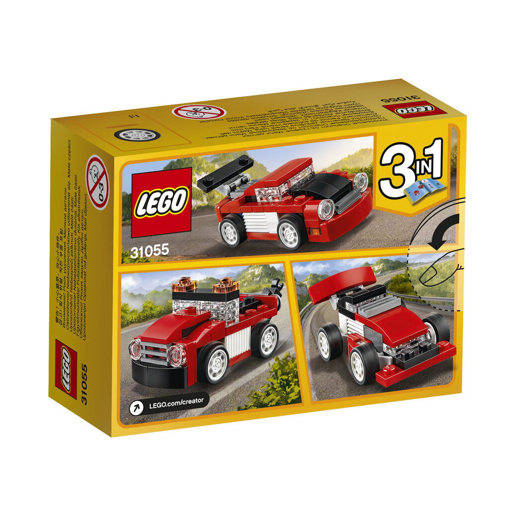 31055 Lego® Sarkanais sacīkšu auto цена и информация | Konstruktori | 220.lv