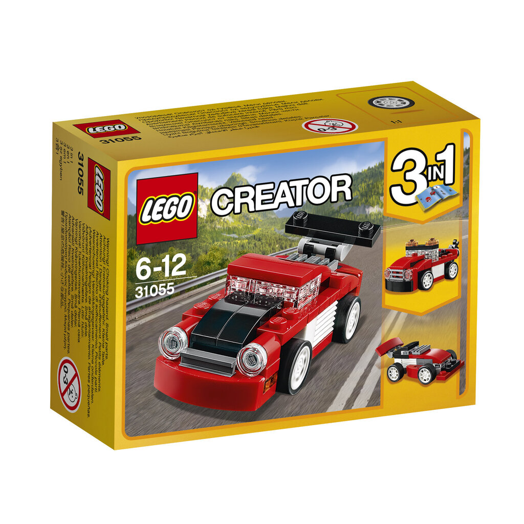 31055 Lego® Sarkanais sacīkšu auto цена и информация | Konstruktori | 220.lv