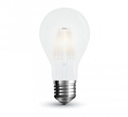 7W LED V-TAC spuldze E27 A60 šķiedrveida , 2700K (silti balta) cena un informācija | Spuldzes | 220.lv