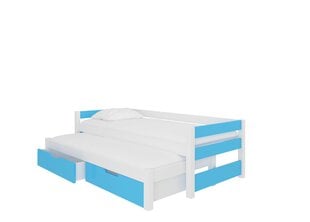 Bērnu gulta Fraga, 200 x 90/192 x 90 cm, zila/balta cena un informācija | Bērnu gultas | 220.lv