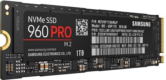 Samarng 960 Pro 1TB M.2 PCIe (MZ-V6P1T0BW) цена и информация | Iekšējie cietie diski (HDD, SSD, Hybrid) | 220.lv