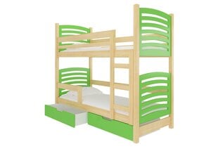Divstāvu gulta ar matraci Osuna цена и информация | Детские кровати | 220.lv