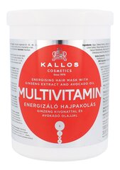 Maska sausiem matiem Kallos Multivitamin 1000 ml цена и информация | Средства для укрепления волос | 220.lv