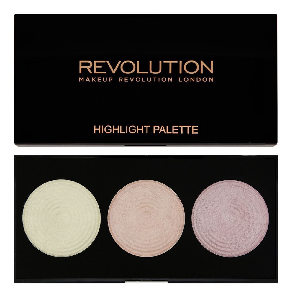 Makeup Revolution London vaigu sārtuma palete Highlighter 15 g cena un informācija | Bronzeri, vaigu sārtumi | 220.lv