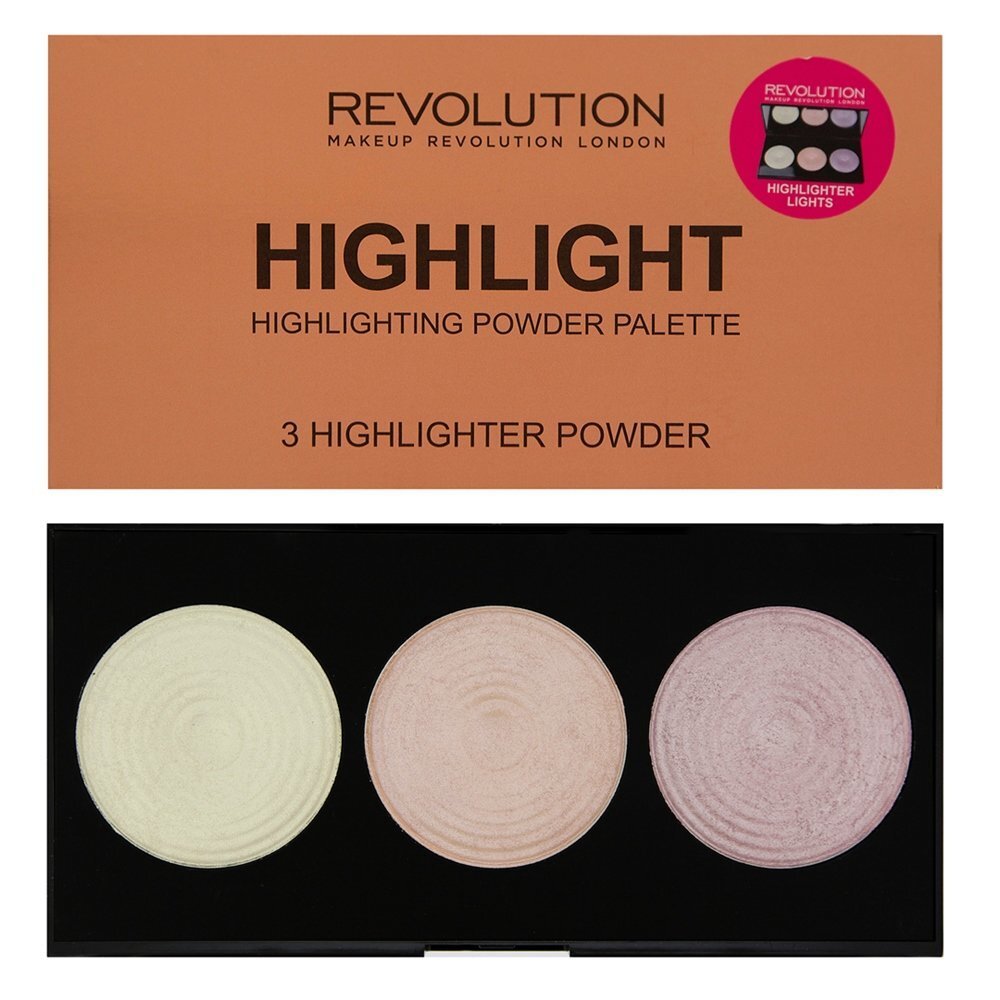 Makeup Revolution London vaigu sārtuma palete Highlighter 15 g цена и информация | Bronzeri, vaigu sārtumi | 220.lv