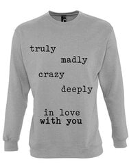 Свитер "Deeply in love" (без капюшона) цена и информация | Оригинальные свитеры | 220.lv