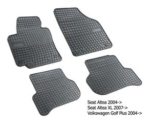 Резиновые коврики Seat Altea/ Altea XL 2004-2015 цена и информация | Модельные резиновые коврики | 220.lv