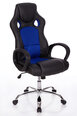 Biroja krēsls Happy Game 2720, melns/zils
