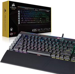 Corsair Gaming K95 RGB Platinum, melna cena un informācija | Klaviatūras | 220.lv
