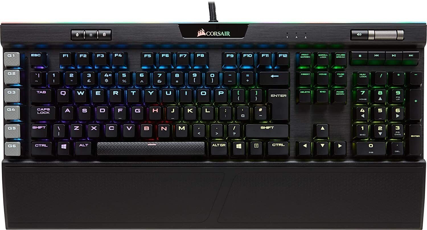 Corsair Gaming K95 RGB Platinum, melna цена и информация | Klaviatūras | 220.lv