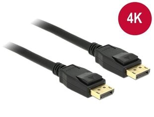 Delock Cable Displayport 1.2 male > Displayport male (19pin) 4K 3m cena un informācija | Kabeļi un vadi | 220.lv