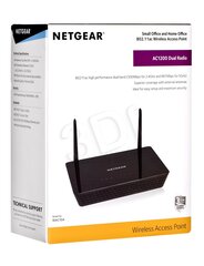 Netgear SOHO AC1200 Dual Band 802.11ac Wireless Access Point (WAC104) cena un informācija | Bezvadu piekļuves punkti (Access Point) | 220.lv