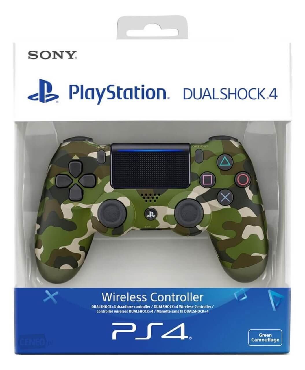 Игровой пульт DualShock 4 Green Camouflage Wireless Controller V2 цена |  220.lv