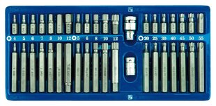 Vorel uzgaļu komplekts 40 gab. Hex, torx, spline, CrV цена и информация | Механические инструменты | 220.lv