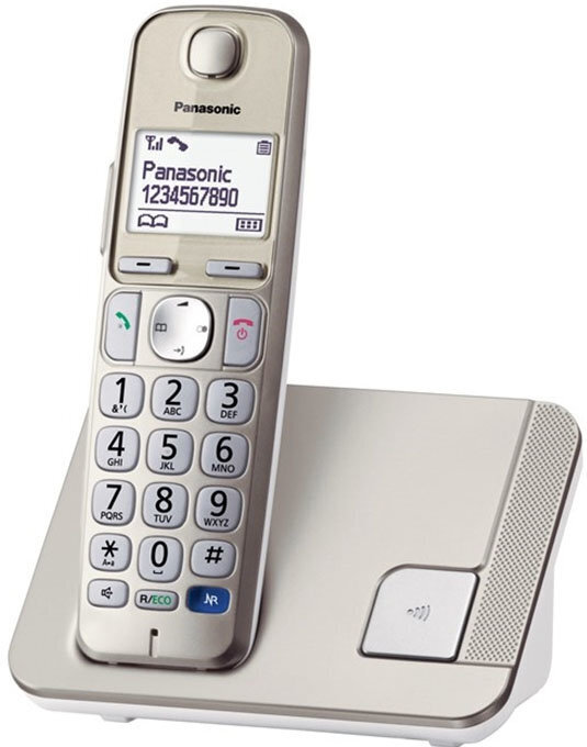 Panasonic KX-TGE210, sudraba cena un informācija | Stacionārie telefoni | 220.lv