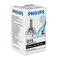 Philips Xenon D1S WHITE VISION 6000k spuldze cena un informācija | Auto spuldzes | 220.lv