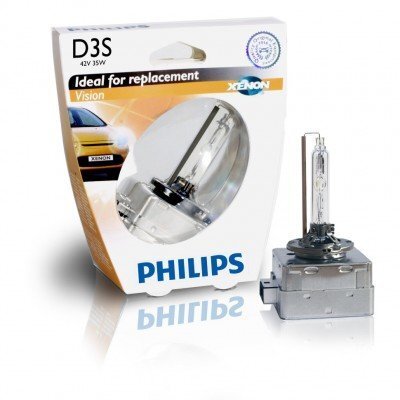 Philips Xenon D3S VISION +30% 4600k spuldze cena un informācija | Auto spuldzes | 220.lv