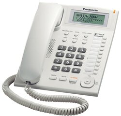 Panasonic KX-TS880EXW, белый цена и информация | Стационарные телефоны | 220.lv