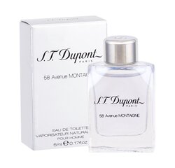 S.T. Dupont 58 Avenue Montaigne For Men - miniature EDT 5 ml цена и информация | Мужские духи | 220.lv