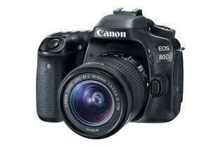 Canon EOS 80D EF-S 18-55mm IS STM цена и информация | Цифровые фотоаппараты | 220.lv