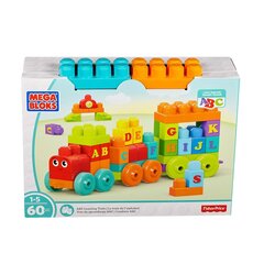 Кубики MEGA BLOKS Поезд, 60 эл., DXH35 цена и информация | Kонструкторы | 220.lv