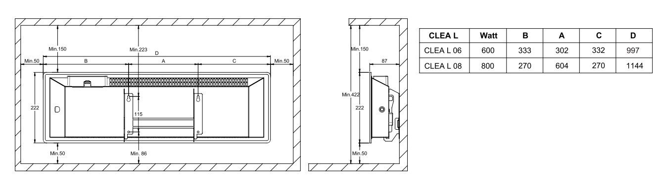 Elektriskais radiators ADAX CLEA H|L WiFi 800W cena un informācija | Sildītāji | 220.lv