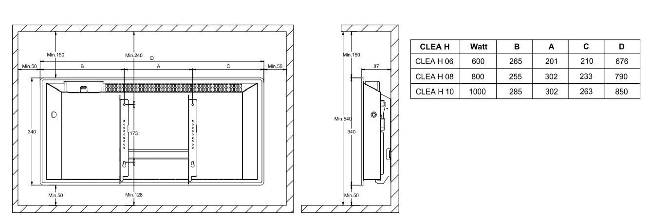 Elektriskais radiators ADAX CLEA H|L 800W цена и информация | Sildītāji | 220.lv