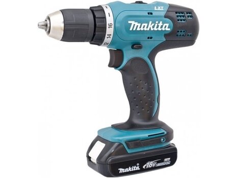 Аккумуляторная дрель Makita, 18 V, 2x 1,5Ah Li-ion, 42/27 Nm, 1,7кг цена и информация | Шуруповерты, дрели | 220.lv