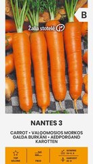 Морковь Nantes 3 Tip top, 3 г цена и информация | Семена овощей, ягод | 220.lv