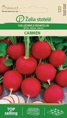 Редис Carmen, 3 г цена и информация | Семена овощей, ягод | 220.lv