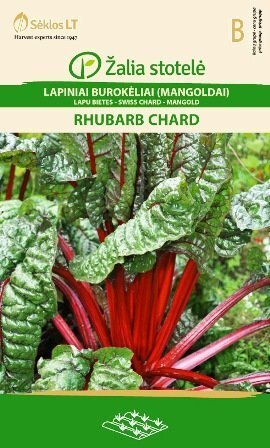 LAPU BIETES (MANGOLDI) RHUBARB CHARD cena un informācija | Dārzeņu, ogu sēklas | 220.lv