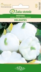 Патиссон DELIKATES, 1.5 г цена и информация | Семена овощей, ягод | 220.lv