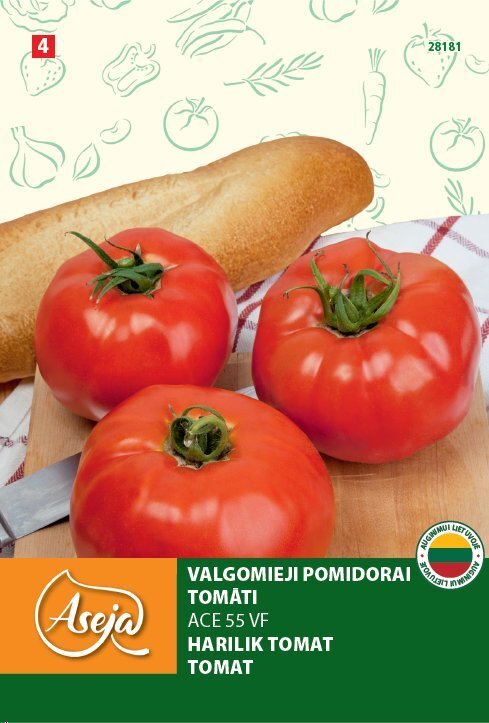 Tomāti /Tomato/ Ace 55 VF, ASEJA, 0,5g , 28181( 4 ) cena un informācija | Dārzeņu, ogu sēklas | 220.lv