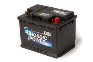  Nordic Power 56Ah 480A цена и информация | Аккумуляторы | 220.lv