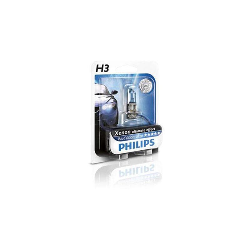 Spuldze Philips BlueVision H3 55W 12V PK22S cena un informācija | Auto spuldzes | 220.lv