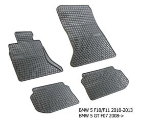 Gumijas paklāji BMW F10/F11 series 5 2010-2013 cena un informācija | Gumijas paklājiņi pēc auto modeļiem | 220.lv
