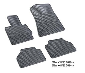 Резиновые коврики BMW F25 X3 2010-> цена и информация | Модельные резиновые коврики | 220.lv