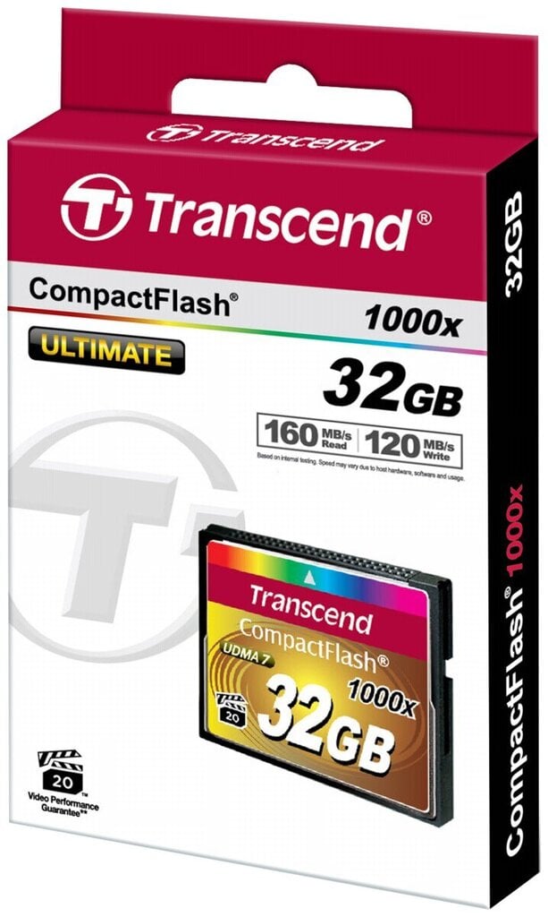 Atmiņas karte Transcend 32GB CF цена и информация | Atmiņas kartes fotokamerām | 220.lv